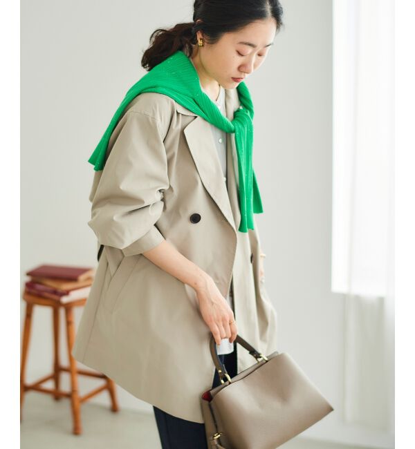 le.coeur blanc「ボリュームスリーブライトトレンチコート」|トレンチコート|