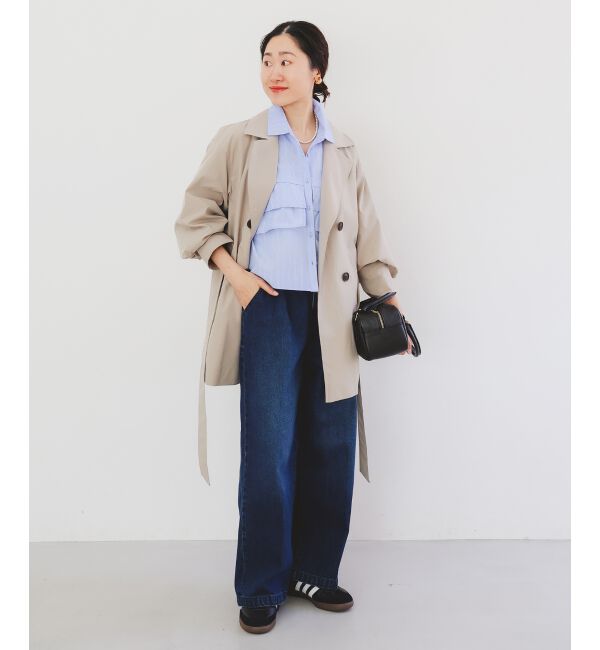 le.coeur blanc「ボリュームスリーブライトトレンチコート」|トレンチコート|