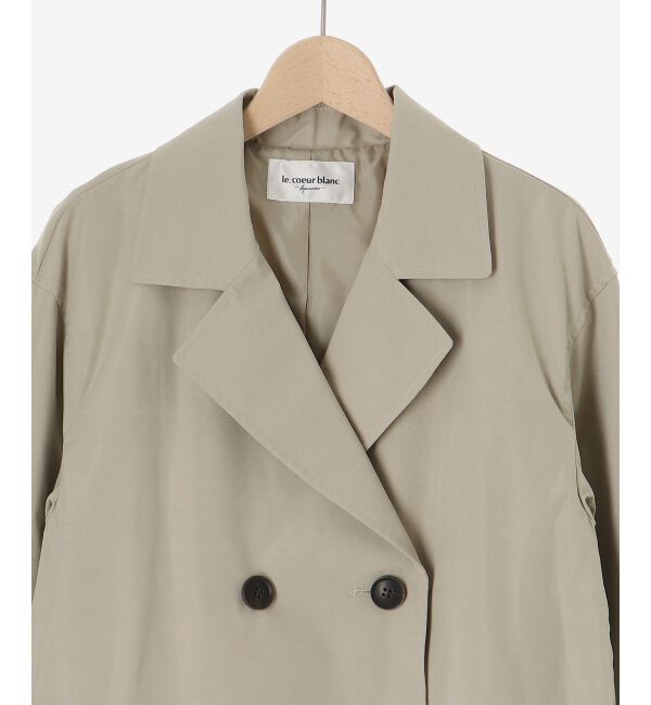 le.coeur blanc「ボリュームスリーブライトトレンチコート」|トレンチコート|