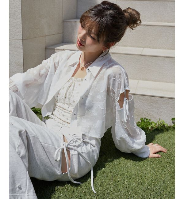  「オープンショルダーショートシャツ」|シャツ・ブラウス|