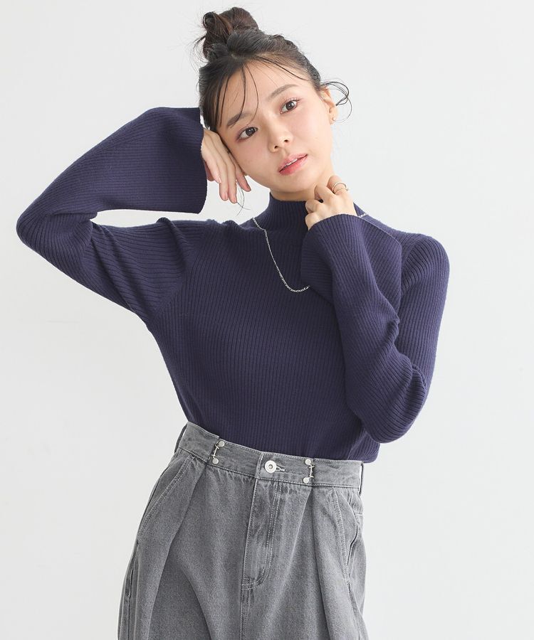 earth music&ecology「フレアスリーブプルオーバー」|ニット・セーター|