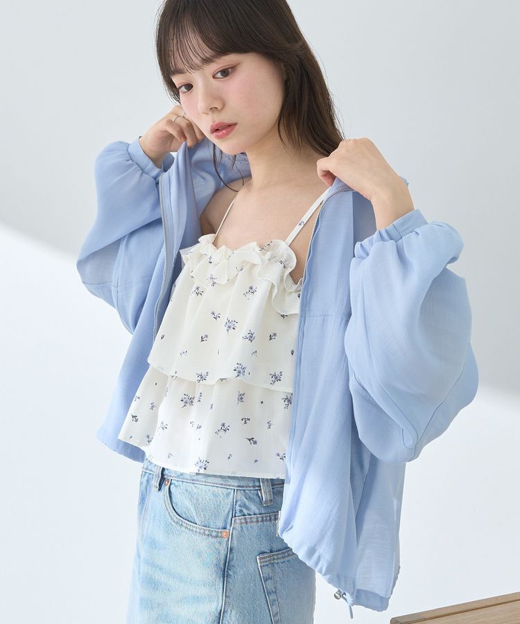 earth music&ecology「シアージップパーカー」|ブルゾン・スタジャン|