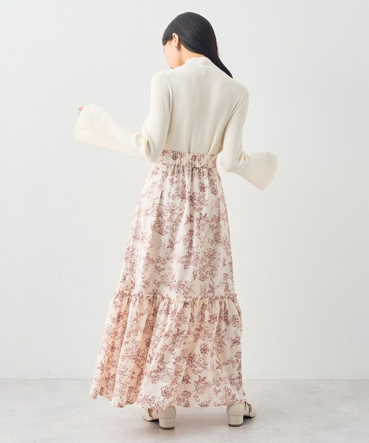 earth music&ecology「フロントZIPティアードスカート」|スカート|