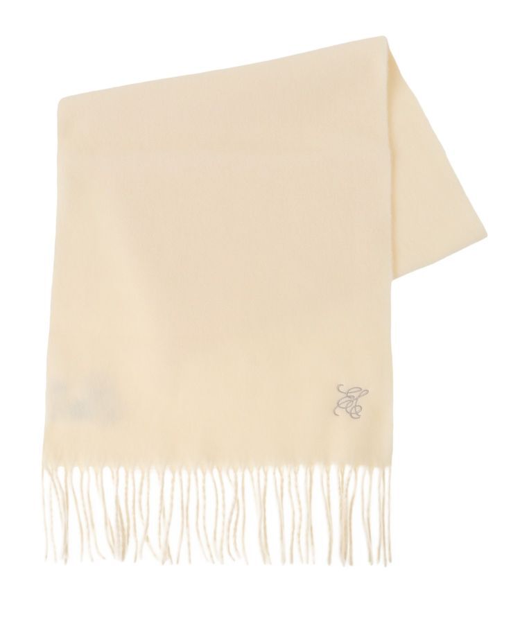 earth music&ecology「ワンポイントロゴ刺繍マフラー」|マフラー|