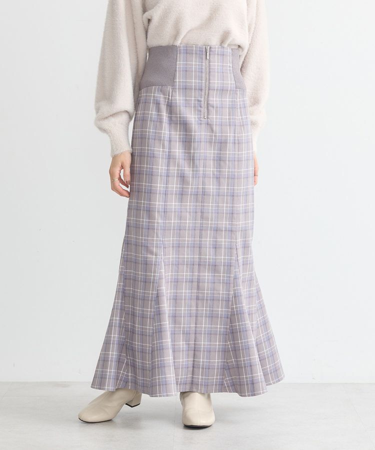 earth music&ecology「サイドリブバックレースアップスカート」|スカート|