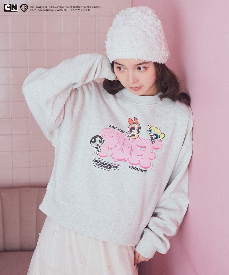 earth music&ecology「The Powerpuff Girls/emaeSスウェット」|スウェット・ジャージ|Light Gray