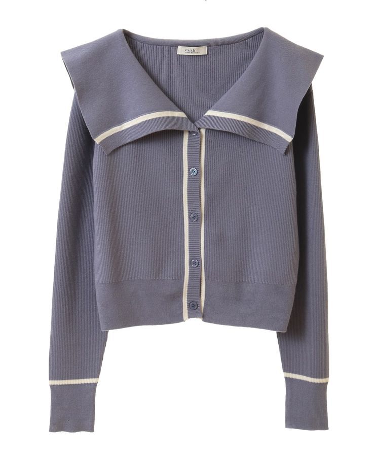 earth music&ecology「ビッグカラーカーディガン」|カーディガン|