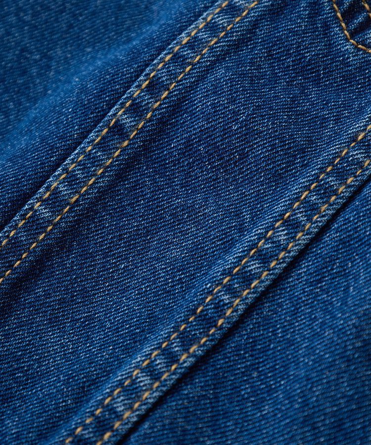 earth music&ecology「ノーカラーデニムジャケット」|テーラードジャケット|