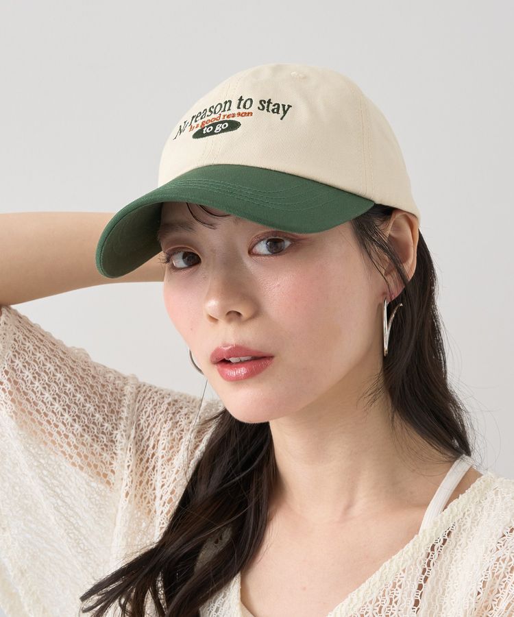 earth music&ecology「ロゴ刺繍配色ツイルキャップ」|その他|