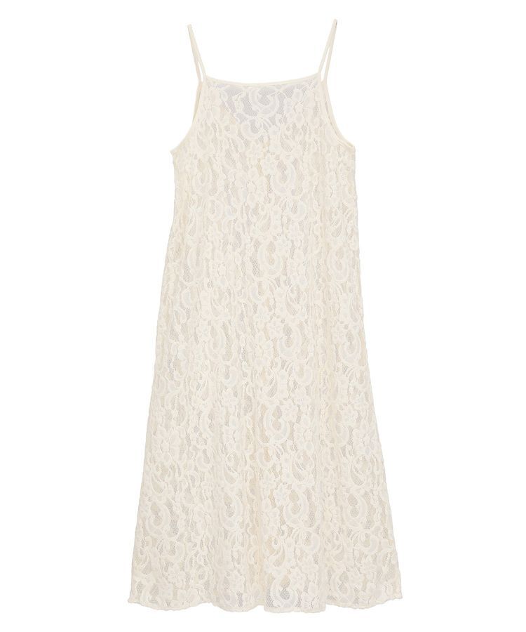 earth music&ecology「起毛レースレイヤードキャミワンピース」|ワンピース|
