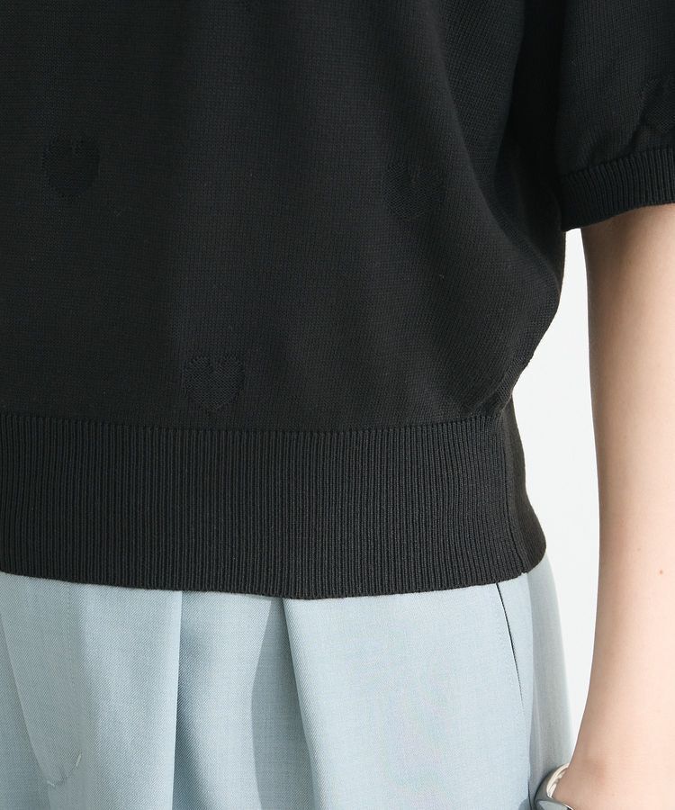 Green Parks「・swing by ハート柄クルーニット」|ニット・セーター|