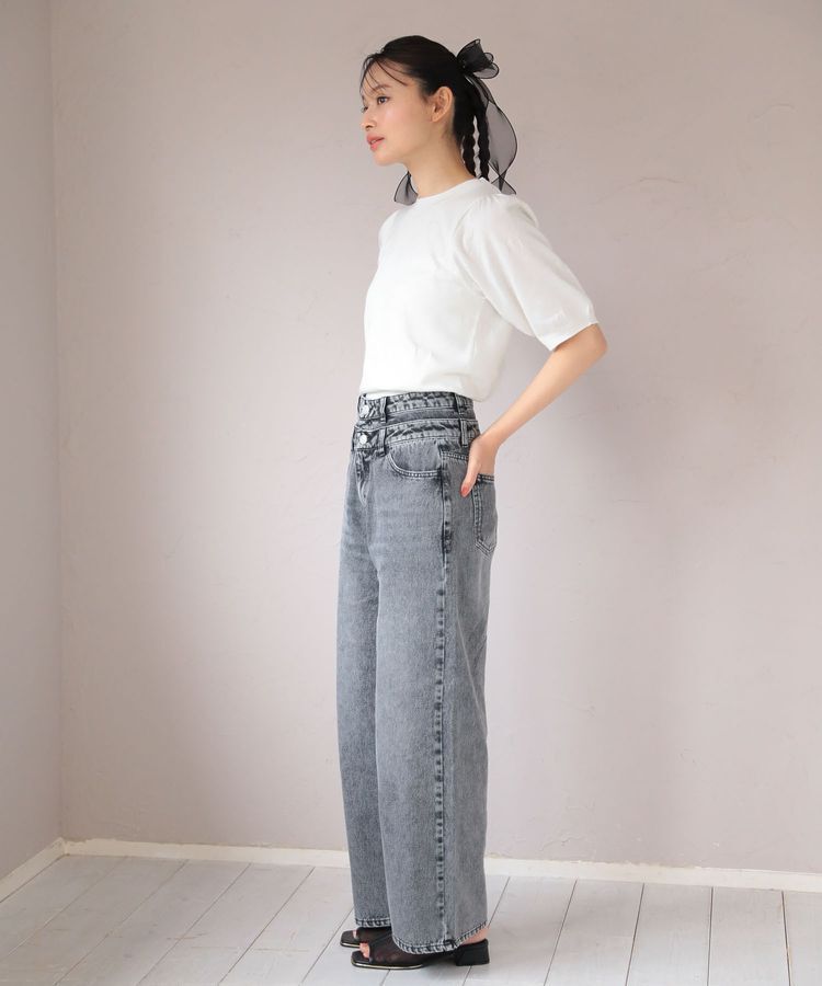 Green Parks「・swing by ハート柄クルーニット」|ニット・セーター|