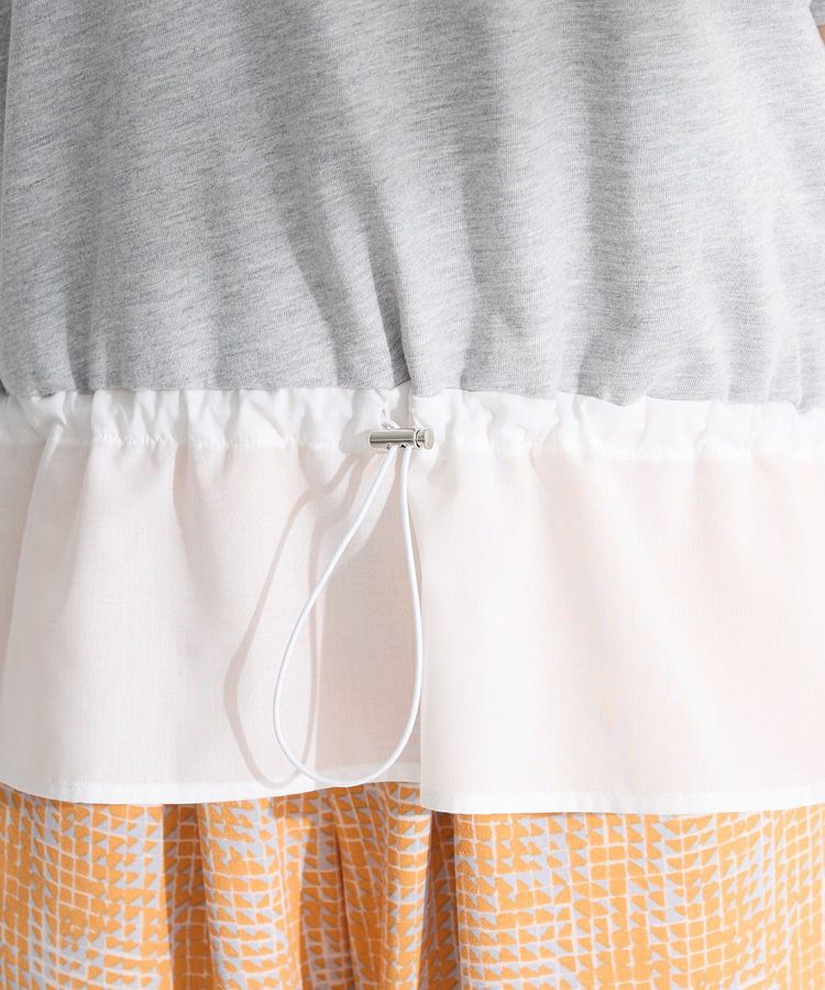 Green Parks「ウエストドロストドッキングロゴプルオーバー」|Tシャツ・カットソー|