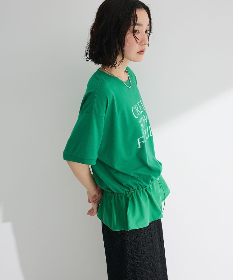 Green Parks「ウエストドロストドッキングロゴプルオーバー」|Tシャツ・カットソー|