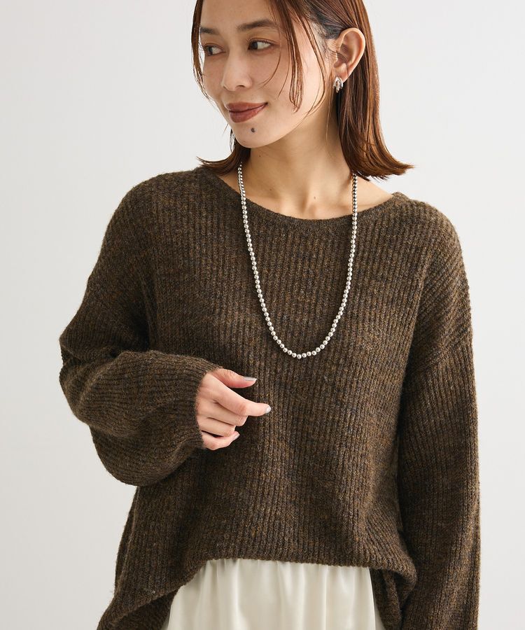 Green Parks「シアーゆったりニットプルオーバー」|ニット・セーター|