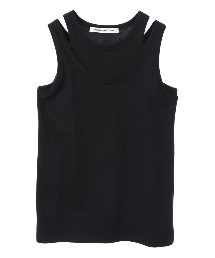 GARAGE OF GOOD CLOTHING「【日本製】天竺レイヤードタンクトップ」|Tシャツ・カットソー|