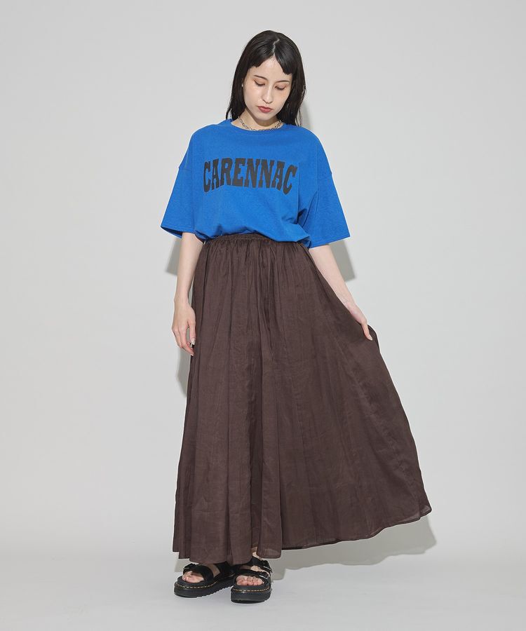 GARAGE OF GOOD CLOTHING「リネンギャザーボリュームスカート」|フレア|