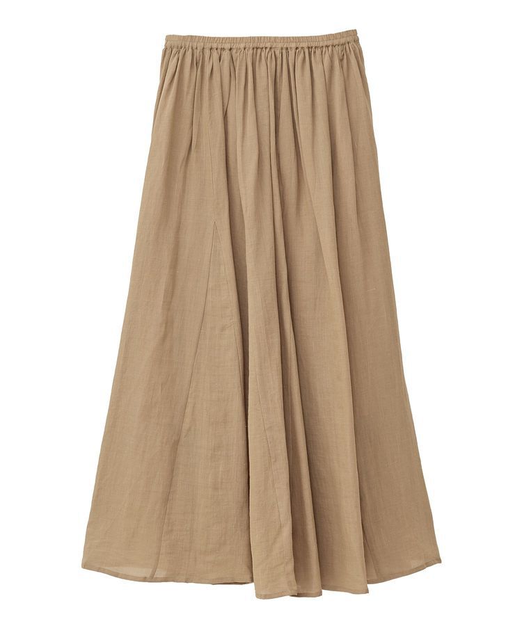 GARAGE OF GOOD CLOTHING「リネンギャザーボリュームスカート」|フレア|