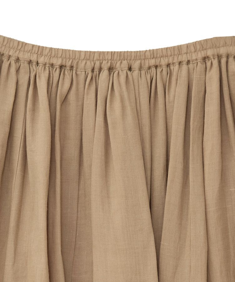 GARAGE OF GOOD CLOTHING「リネンギャザーボリュームスカート」|フレア|