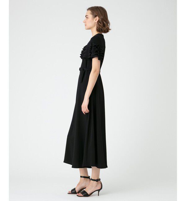 LOULOU WILLOUGHBY「【LOULOU WILLOUGHBY】ラッフルコサージュワンピース」|ワンピース|