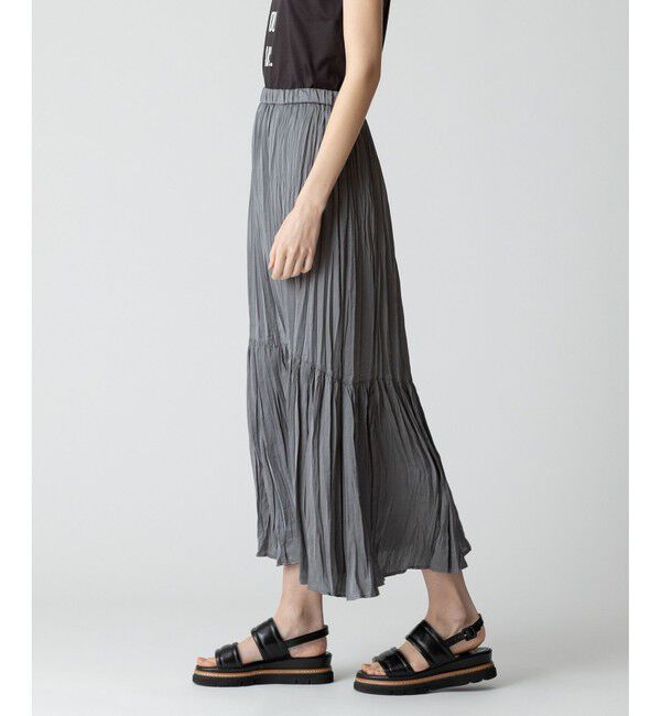 allureville「楊柳調プリーツマーメイドスカート」|スカート|