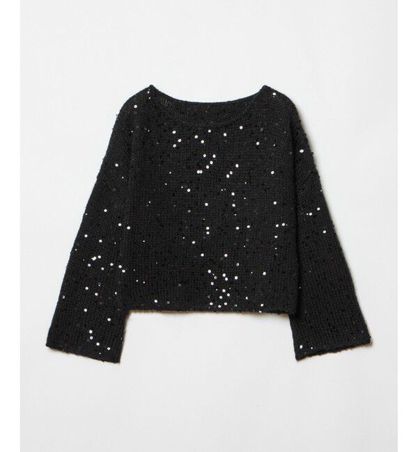 allureville「スパンコールモヘヤプルオーバー」|ニット・セーター|