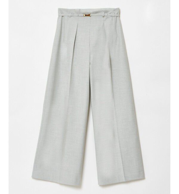 allureville「ポリエステル/Wストレッチタックパンツ」|チノ|