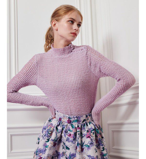 LOULOU WILLOUGHBY「【LOULOU WILLOUGHBY】ティアードラッセルプルオーバー」|Tシャツ・カットソー|