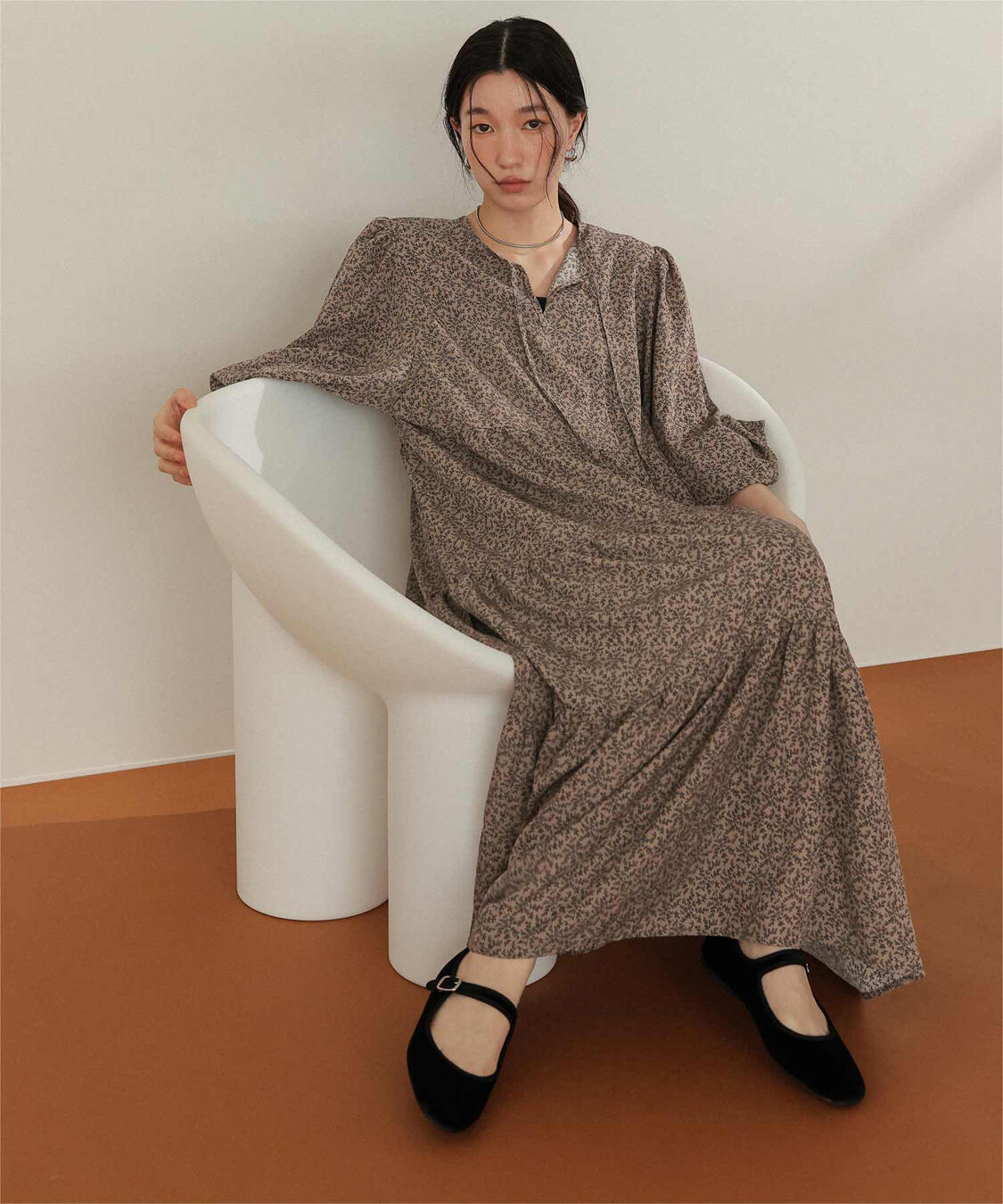 titivate「前後2way花柄ティアードワンピース」|ワンピース|