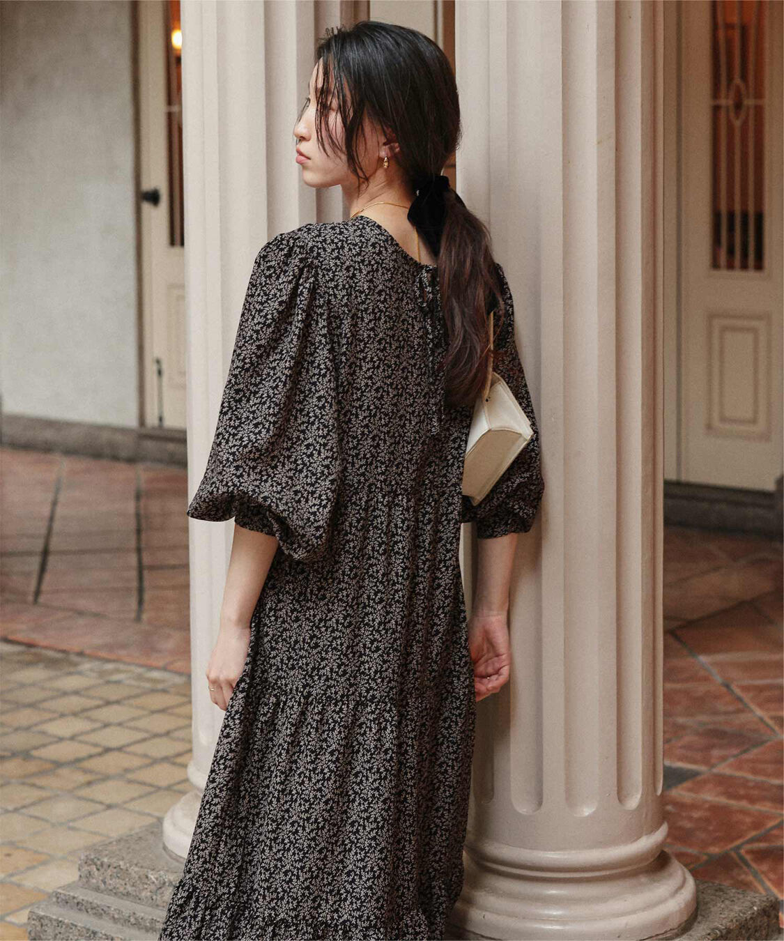 titivate「前後2way花柄ティアードワンピース」|ワンピース|