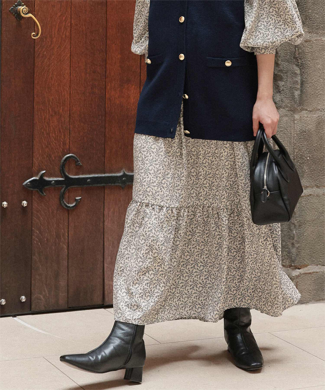 titivate「前後2way花柄ティアードワンピース」|ワンピース|