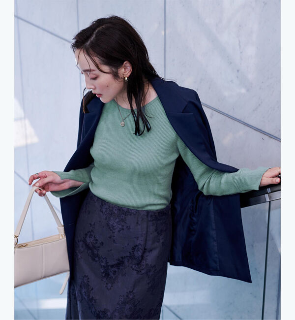 ur's「防ピリングクルーネックニット」|ニット・セーター|ミント