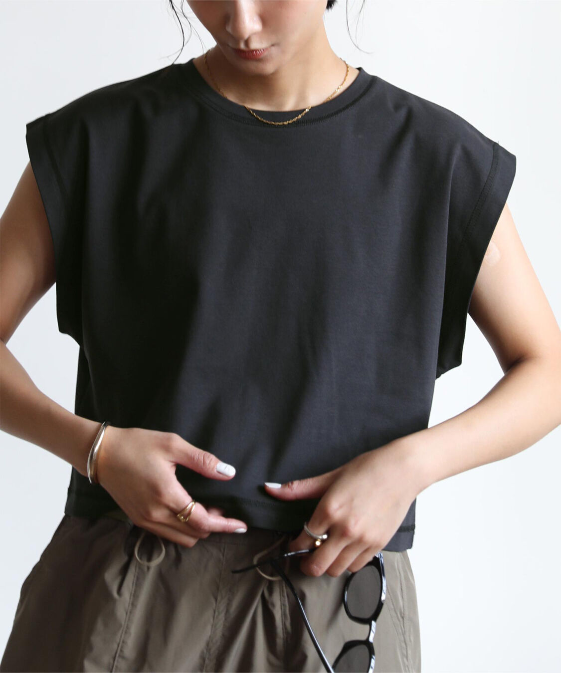 ur's「汗染み防止ワイドスリーブTシャツ」|Tシャツ・カットソー|