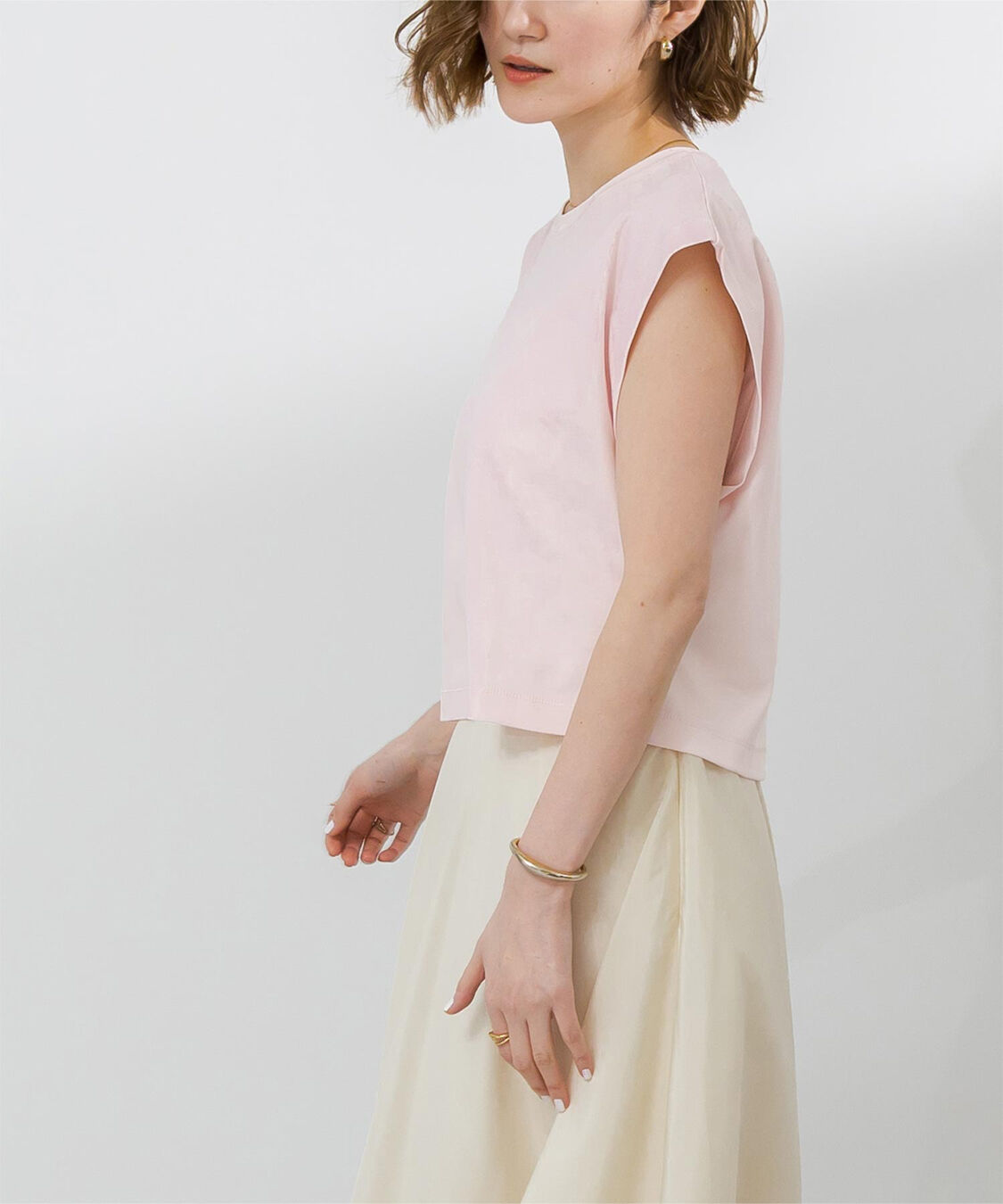 ur's「汗染み防止ワイドスリーブTシャツ」|Tシャツ・カットソー|