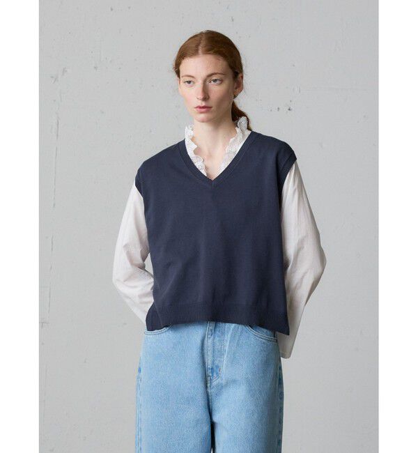 MidiUmi「MidiUmi ハイローVネックベスト」|ベスト・ジレ|