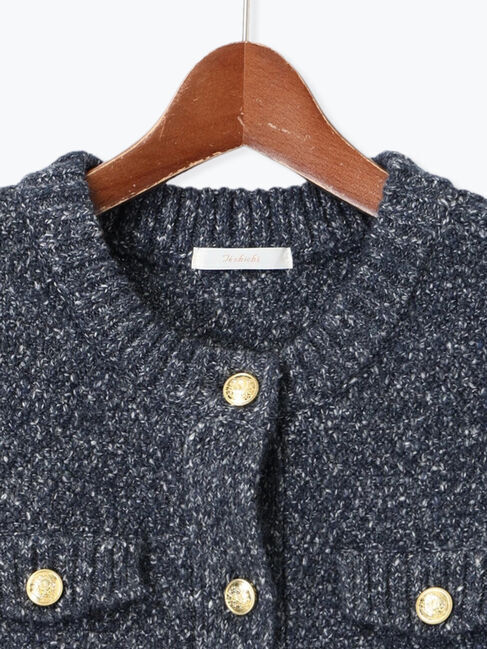 Te chichi「ツイーディショートベスト」|ニット・セーター|