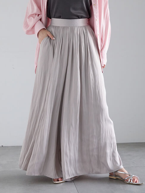 Te chichi「スプリットサテンスカンツ（セットアップ可）」|その他|ベージュ