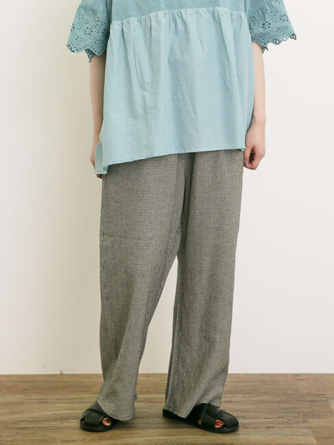 Samansa Mos2「レーヨン麻ゆるストレートパンツ」|その他|