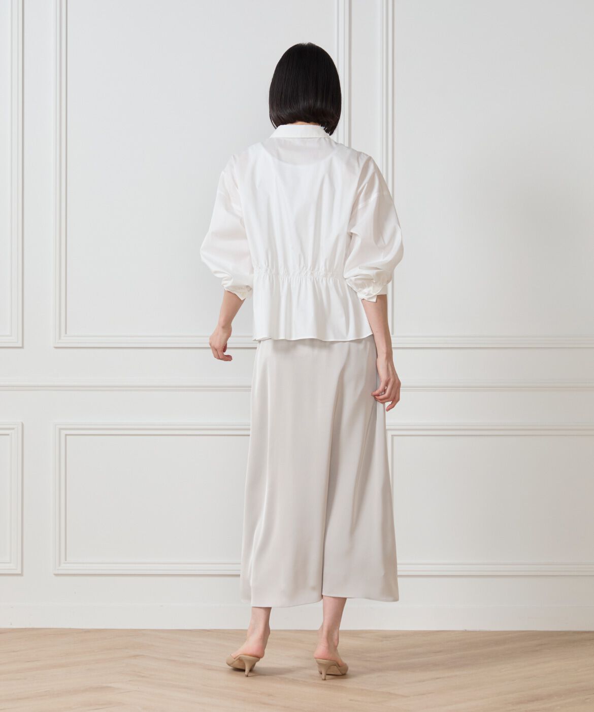 7-IDconcept.「ウエストシャーリングブラウス」|シャツ・ブラウス|