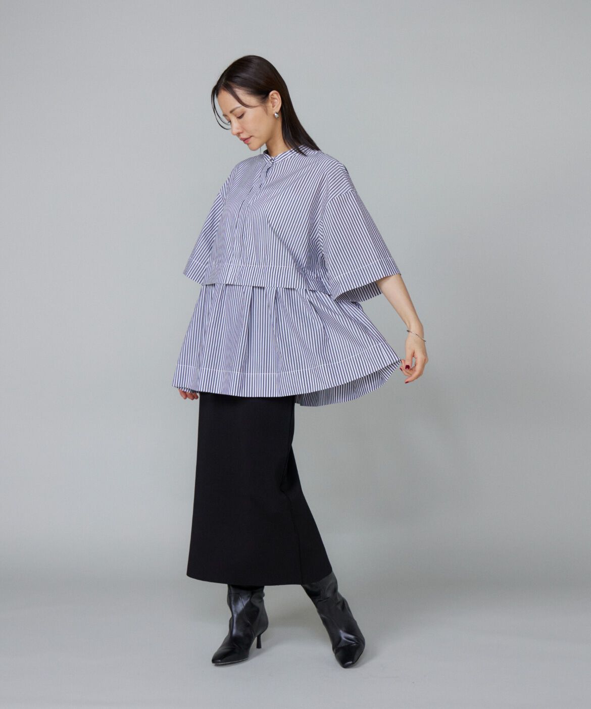 Le Souk「《大きいサイズ》ティアードブラウス」|シャツ・ブラウス|