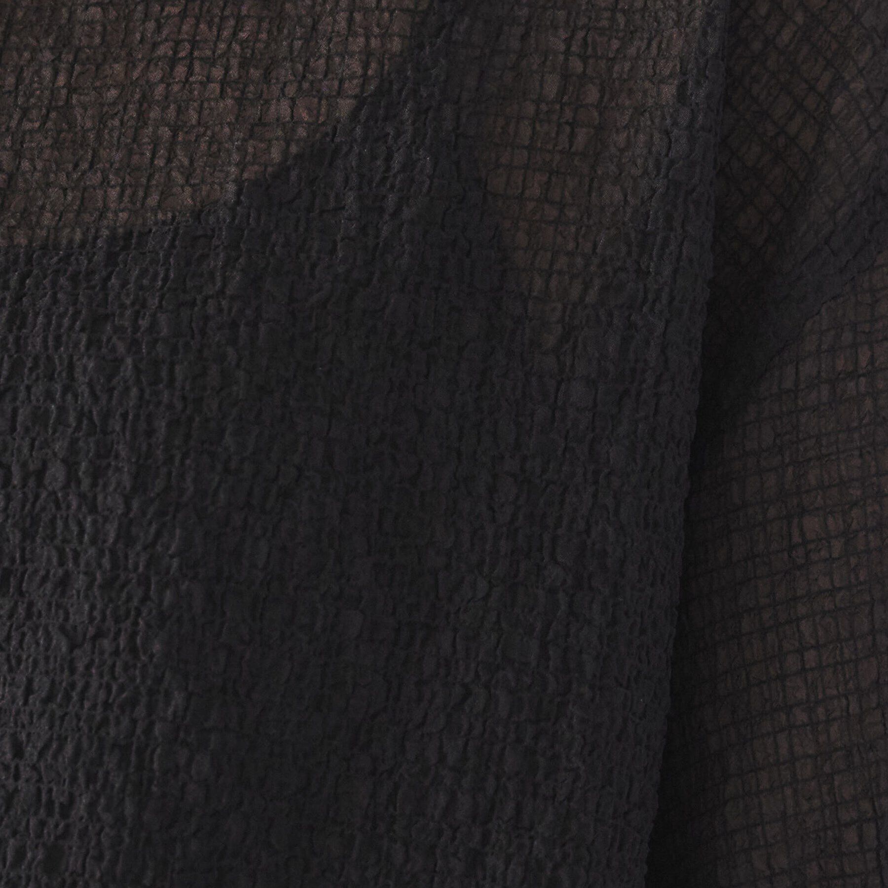 UNTITLED「【シアー/ストレッチ/凹凸素材】バンピー袖コンシャスブラウス」|シャツ・ブラウス|