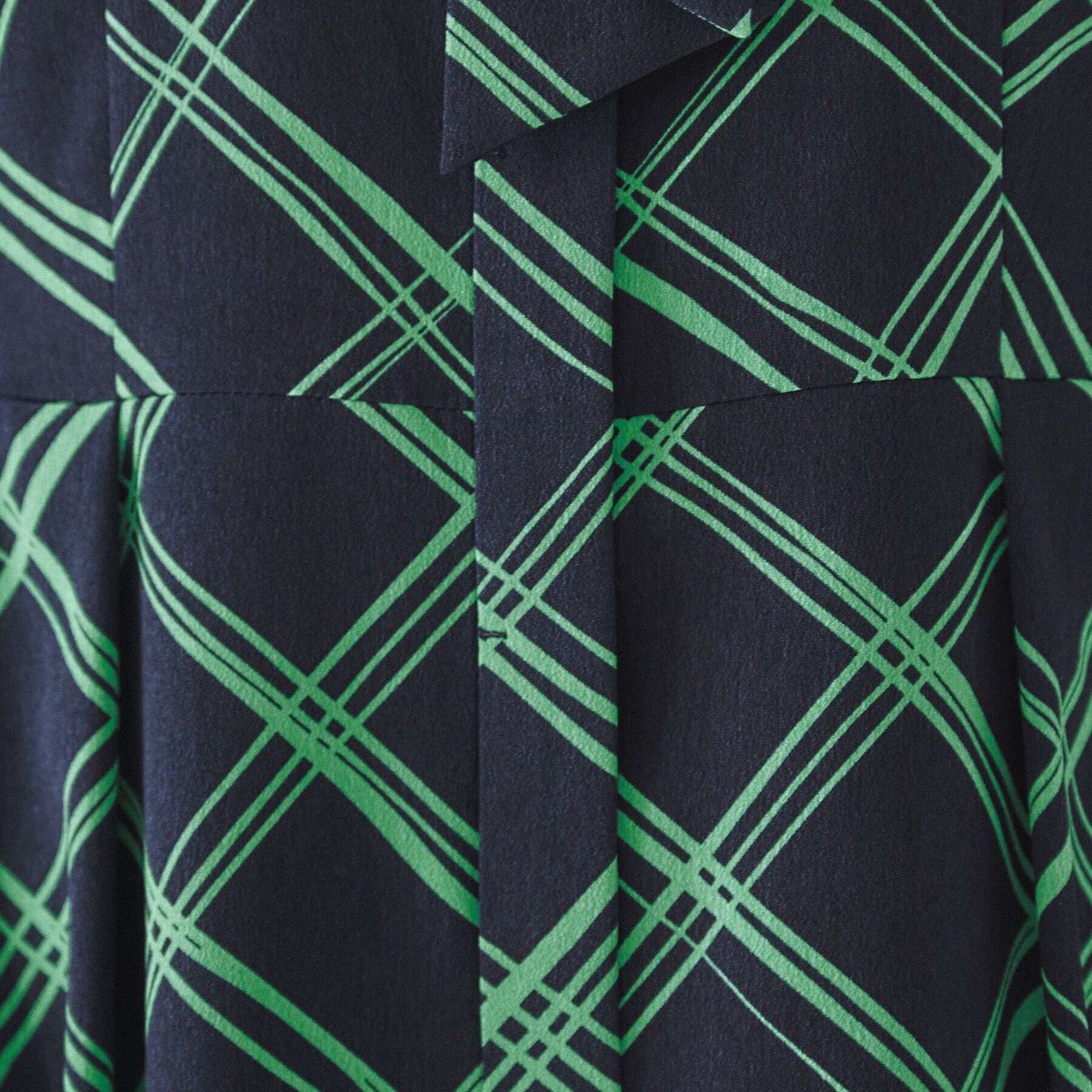 UNTITLED「【2WAY/きちんと感】チェック柄ボウタイワンピース」|ワンピース|