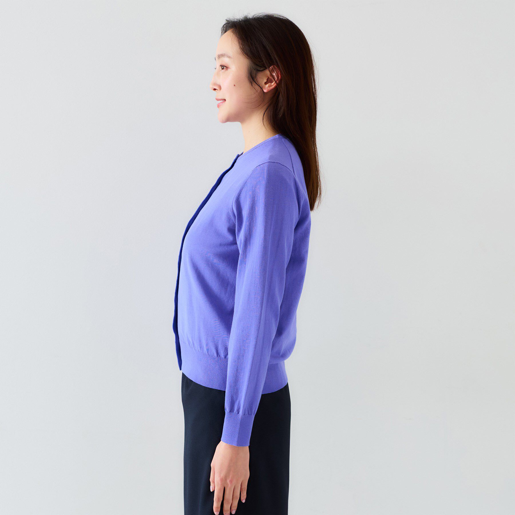 UNTITLED「【11色展開/コットン100/アンサンブル可能】クルーカーディガン」|カーディガン|