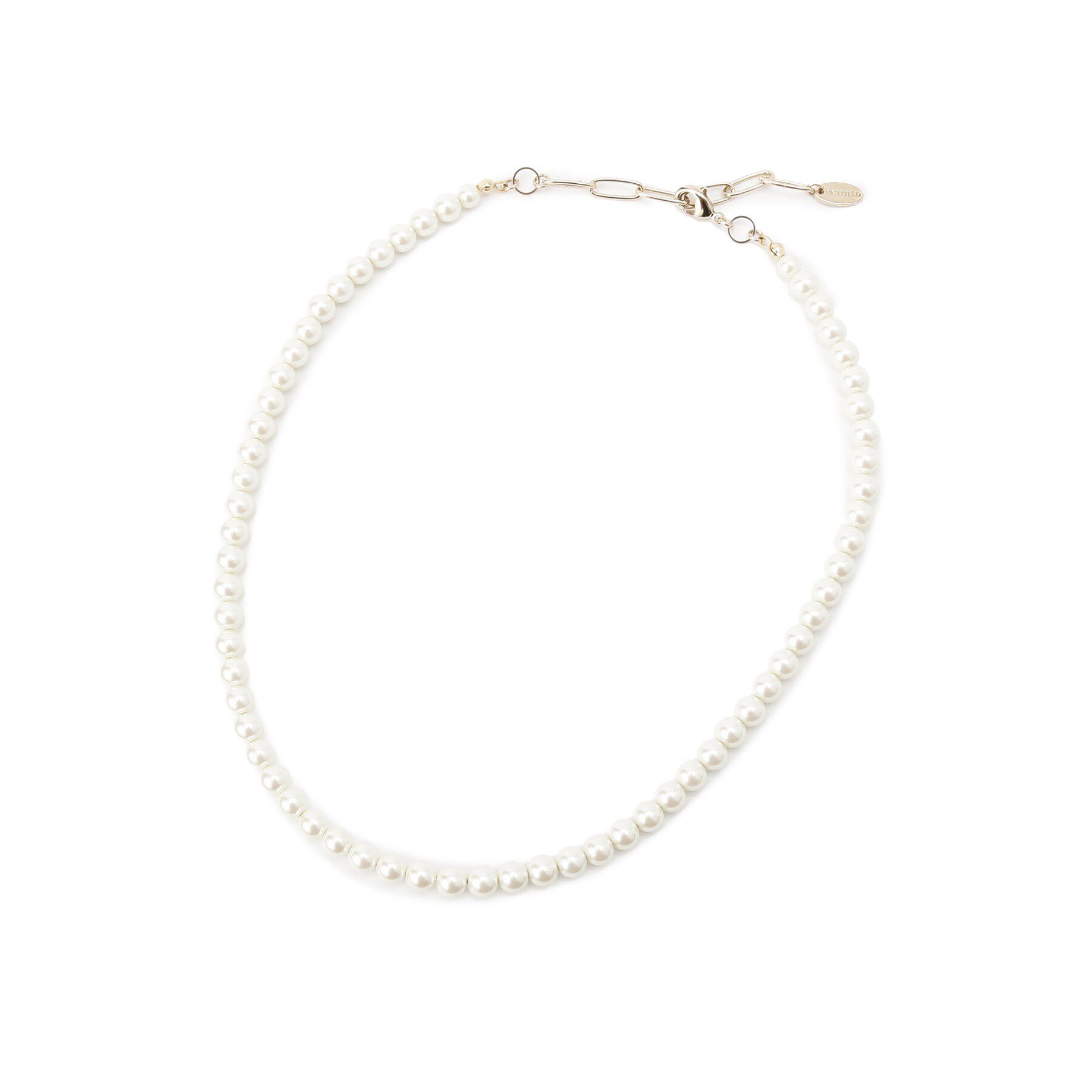 UNTITLED「【Made In Japan】ガラスパールレイヤードネックレス」|ネックレス|