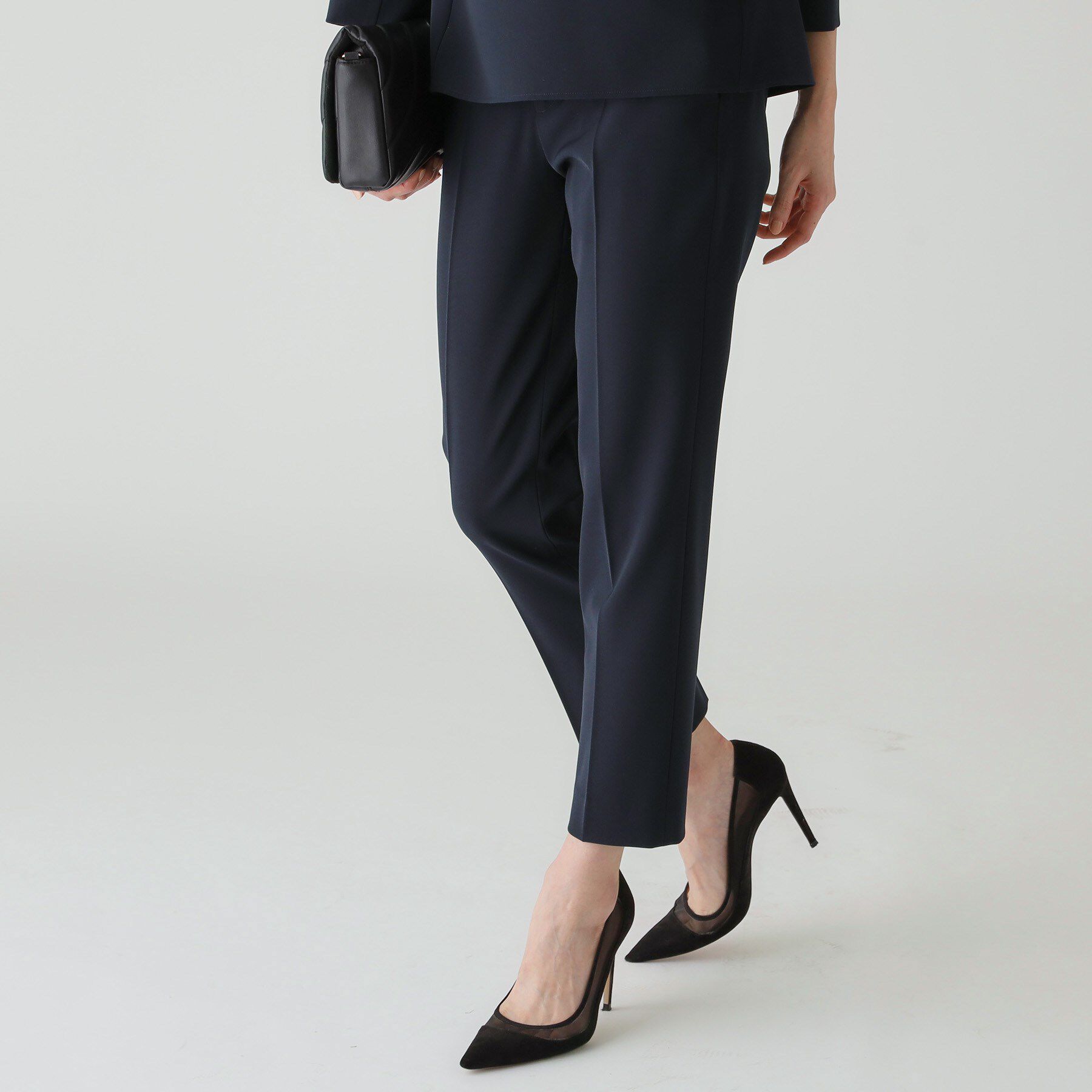 COUP DE CHANCE「【洗える／撥水加工】テーパードパンツ」|その他|ネイビー(094)