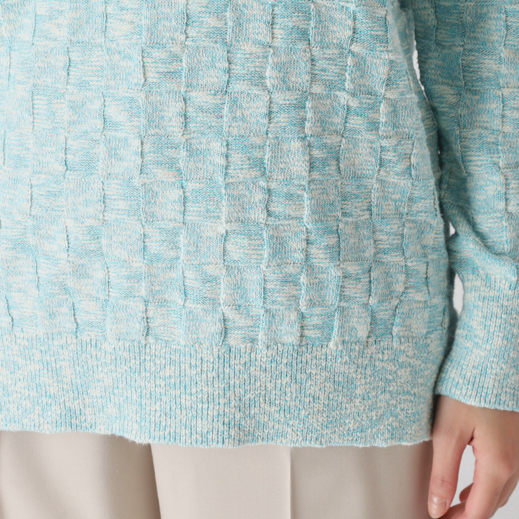 COUP DE CHANCE「【洗える】前後2WAYロング丈ニットトップス」|ニット・セーター|