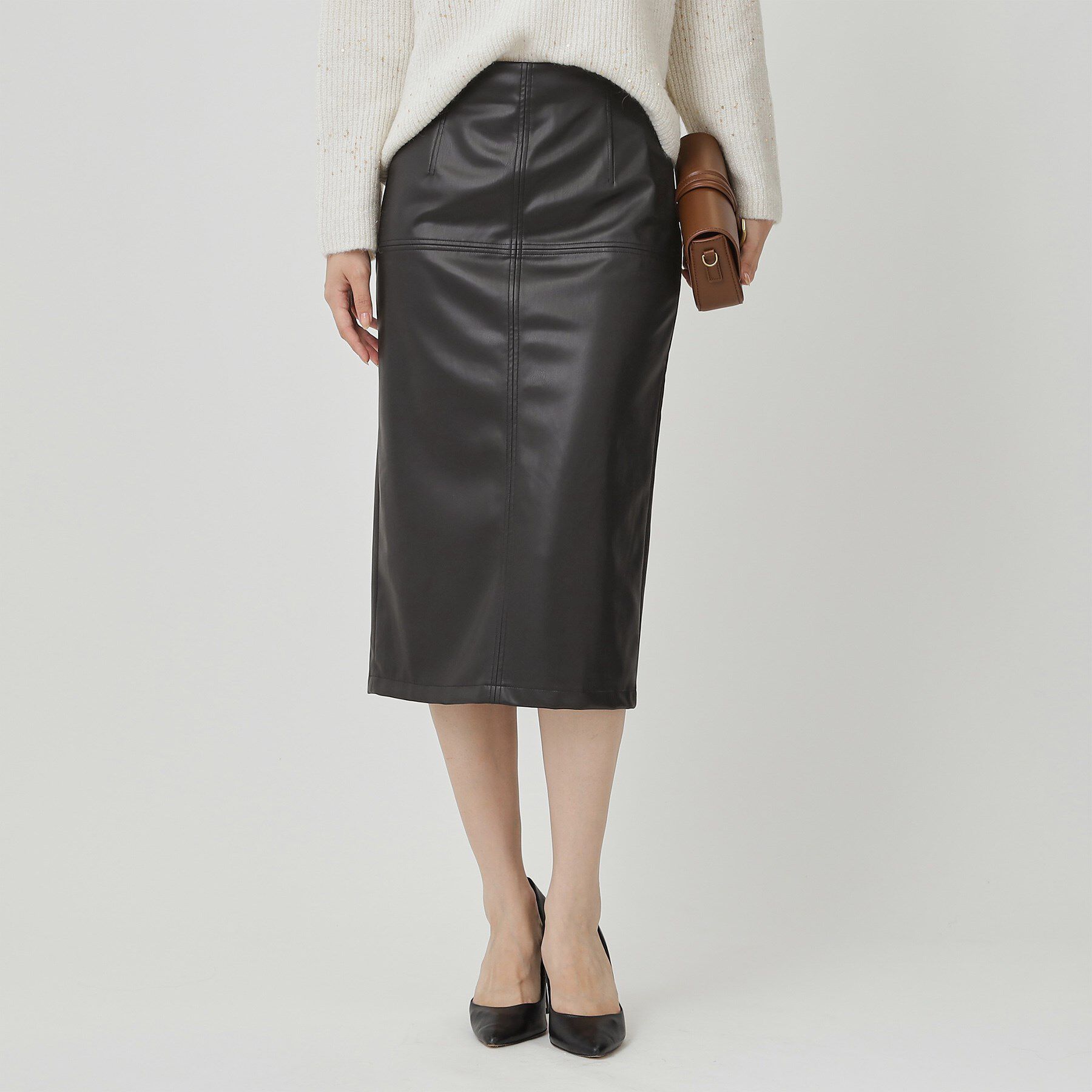 COUP DE CHANCE「【レザー調】ナロータイトスカート」|スカート|