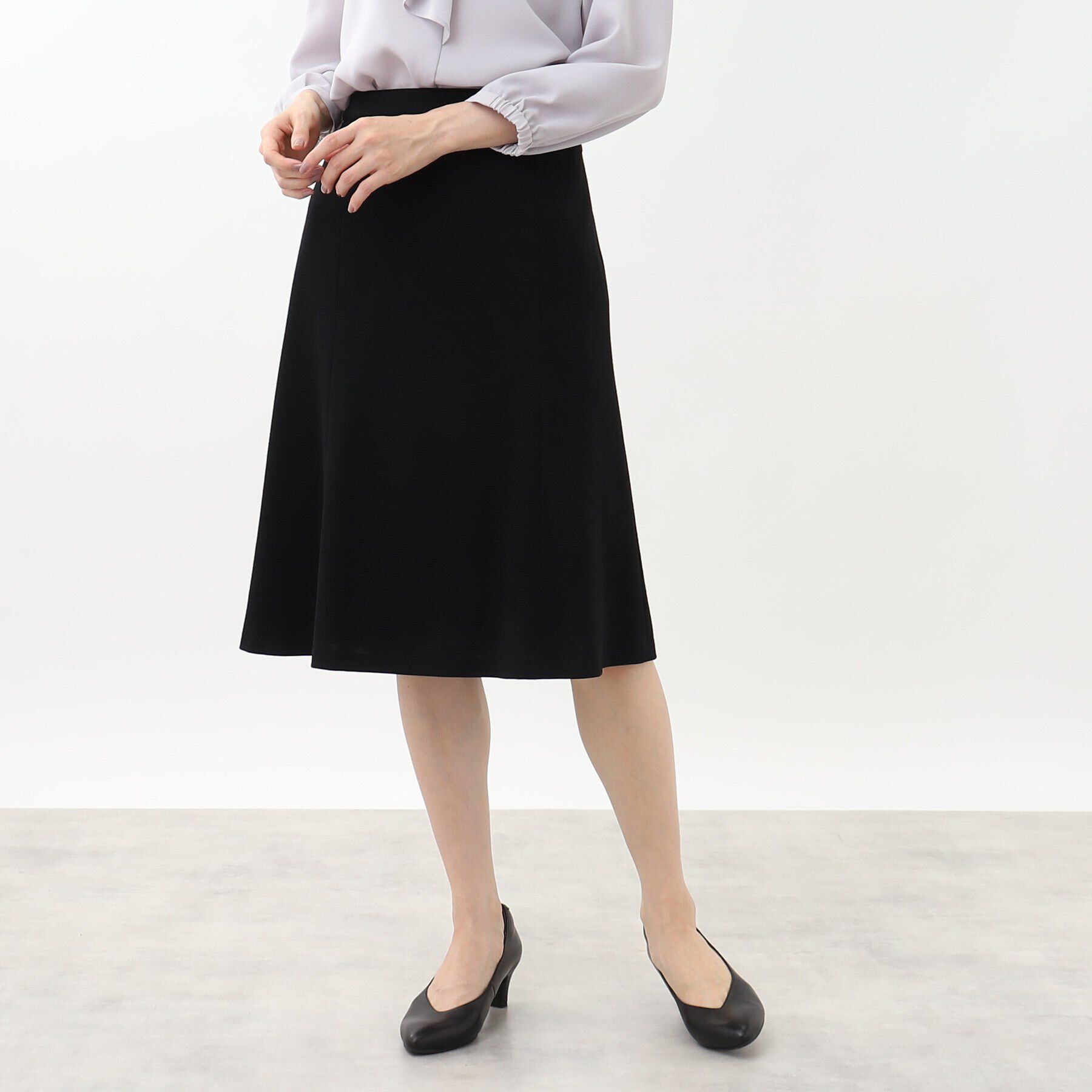 Reflect「【匠シリーズ／手洗い可／すっきり細見え】ソフトフレアスカート」|スカート|