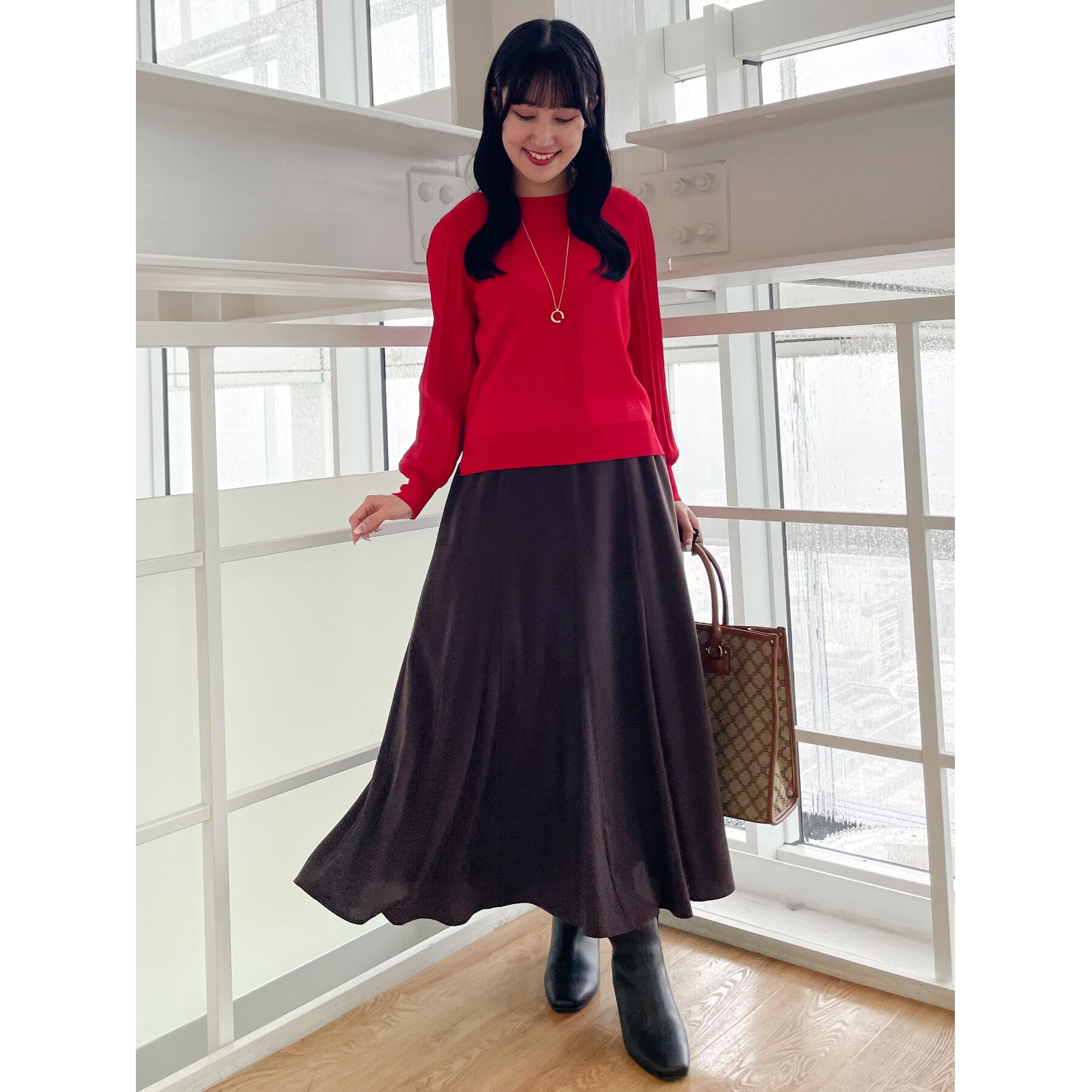 Reflect「【WEB限定カラーあり／手洗い可】マキシフレアスカート」|スカート|