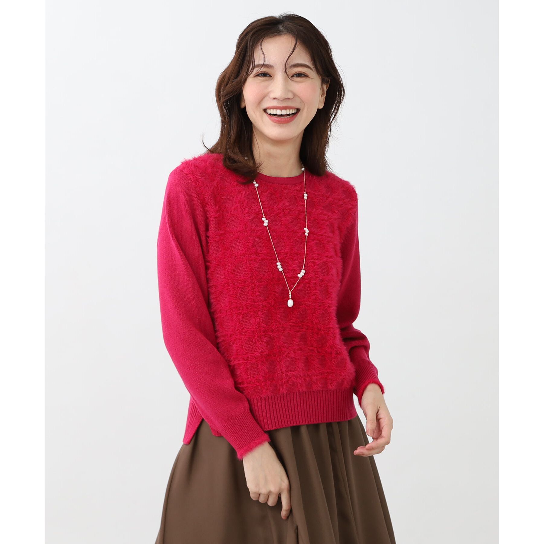 Reflect「【WEB限定カラーあり／手洗い可】フェザーヤーンニット」|ニット・セーター|